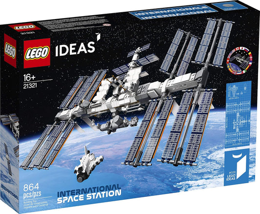 Lego Ideas International Space Station 21321 Toy Blocks, Present, Universe, Boys, Girls, Ages 16 and Up