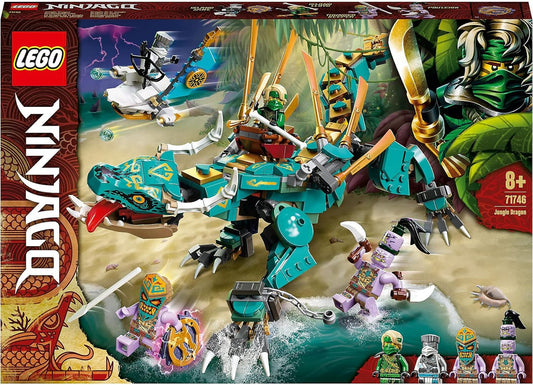 LEGO Ninjago Jungle Dragon Building Blocks Set for Kids Age 8 and Above, Multicolor