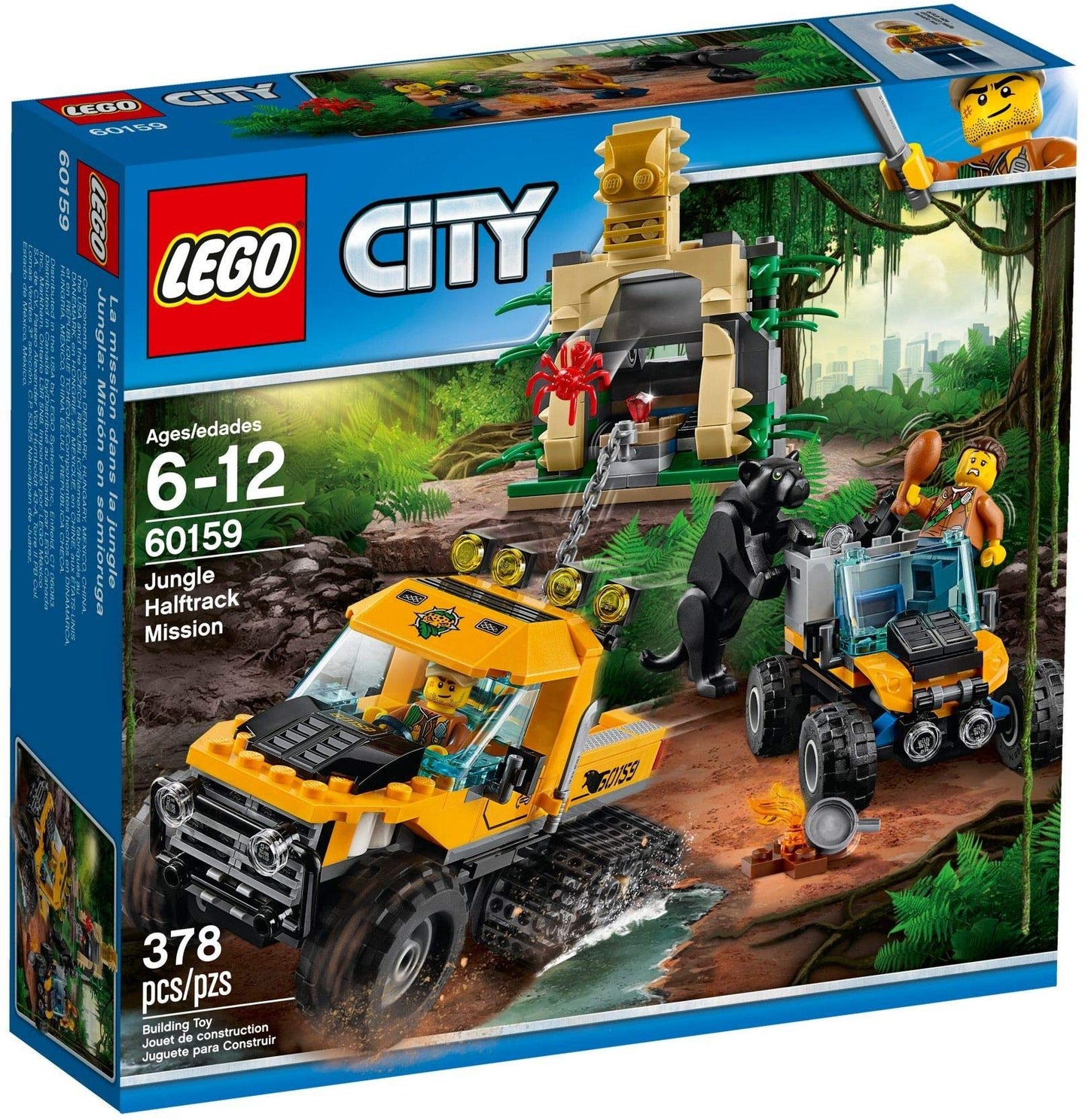 LEGO City Jungle Halftrack Mission 60159 Building Blocks for Kids 6-12