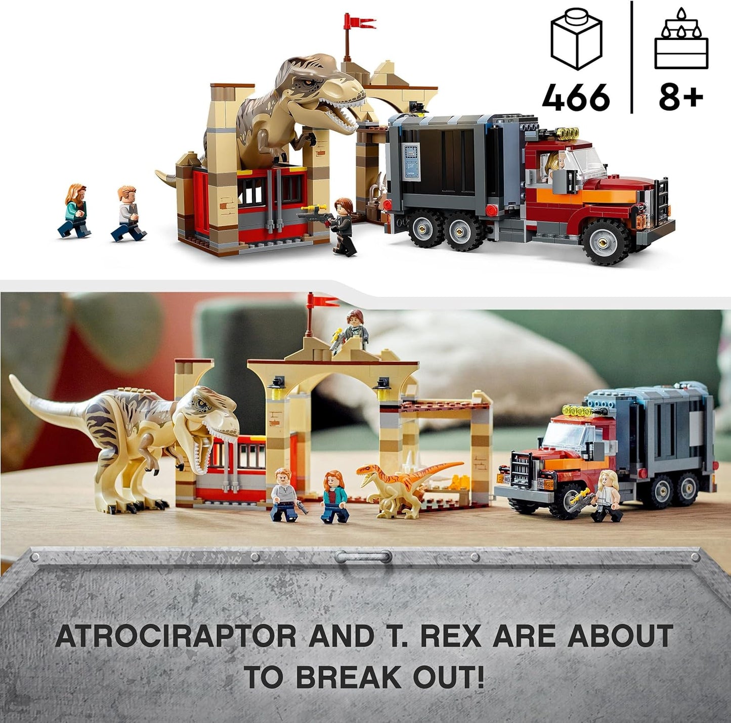 LEGO Jurassic World 76948 T-Rex and Atrokirapur Escape