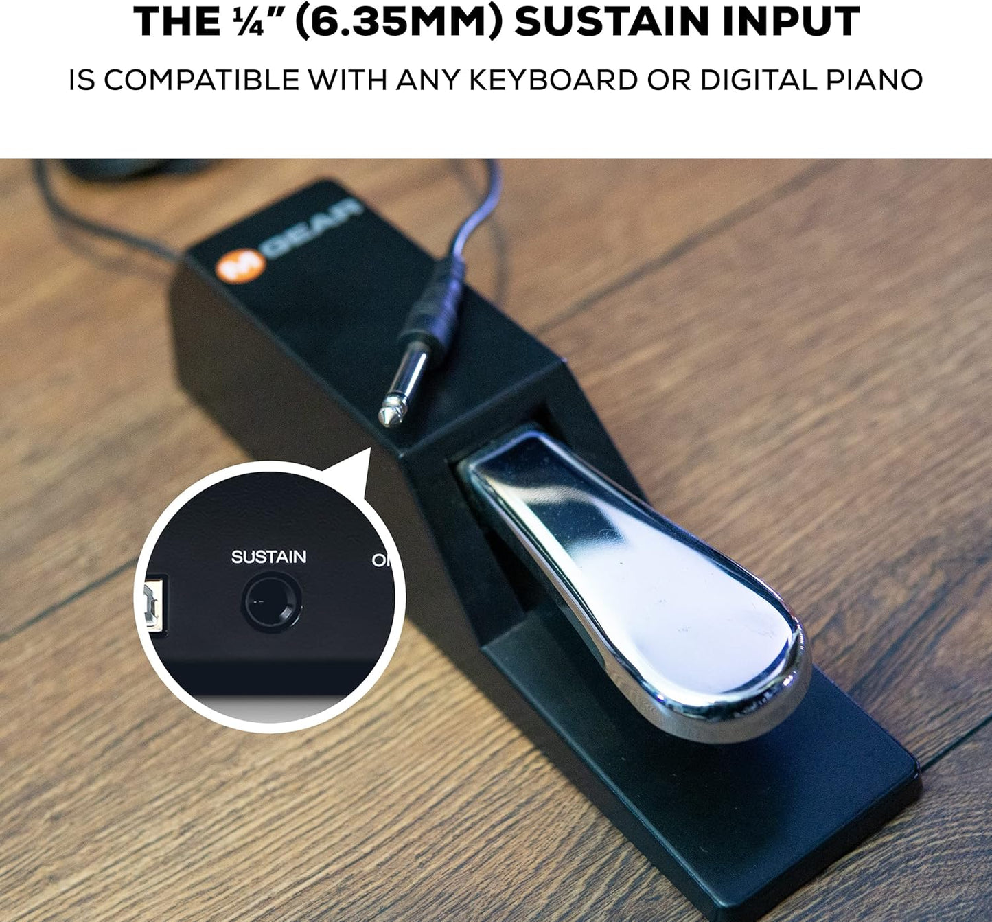 M-Audio SP-2 - Universal Sustain Pedal with Piano Style Action For MIDI Keyboards, Digital Pianos & More