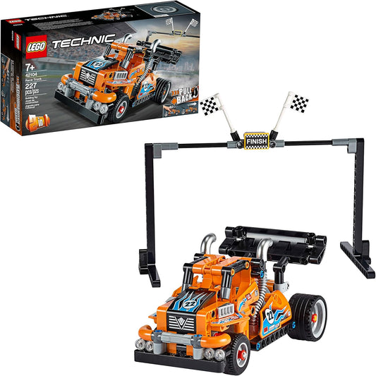 LEGO 42104 Technic Race Truck Toy to Racing Car 2-in-1 Model, Pull-Back Motor, Racer Vehicles Collection