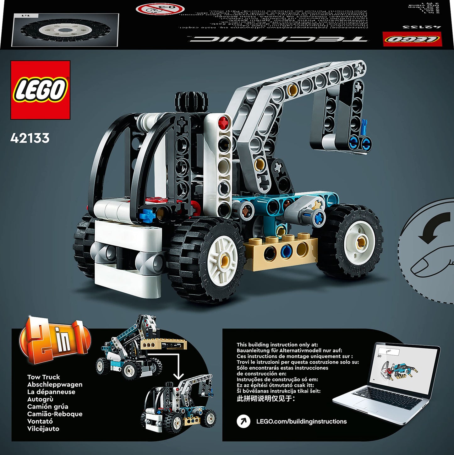 LEGO® Technic Telehandler 42133 Model Building Kit;Truck Toys