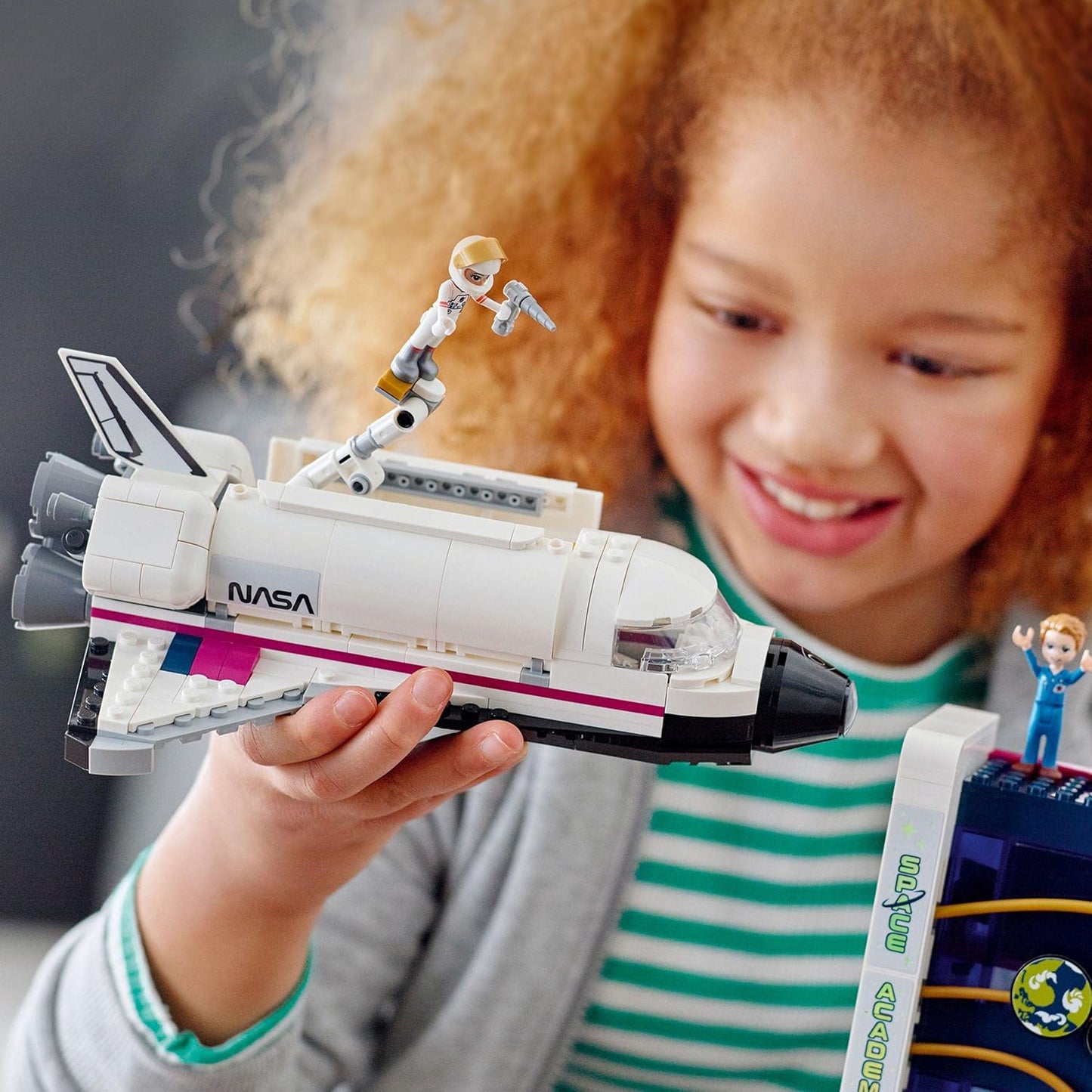 LEGO 41713 Friends Olivia's Space Training, Space Shuttle Toy and Astronaut Mini Doll Figures, for Girls or Boys