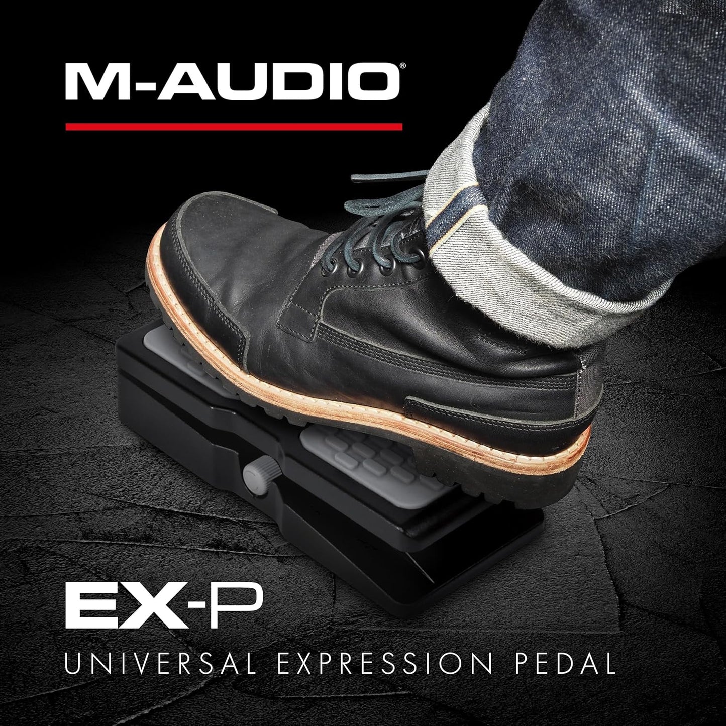 M-Audio EX-P | Universal Expression Pedal for Keyboards, MIDI Keyboards/Controllers and Supported Guitar Effects Pedals