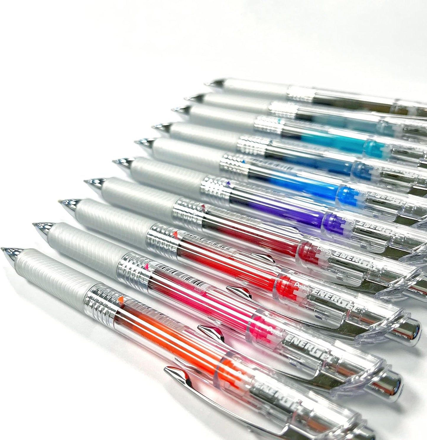 Pentel EnerGel Ink Ballpoint Pen (EnerGel Infree), 0.7mm ball, 10 Color Set (BL77TL-10)