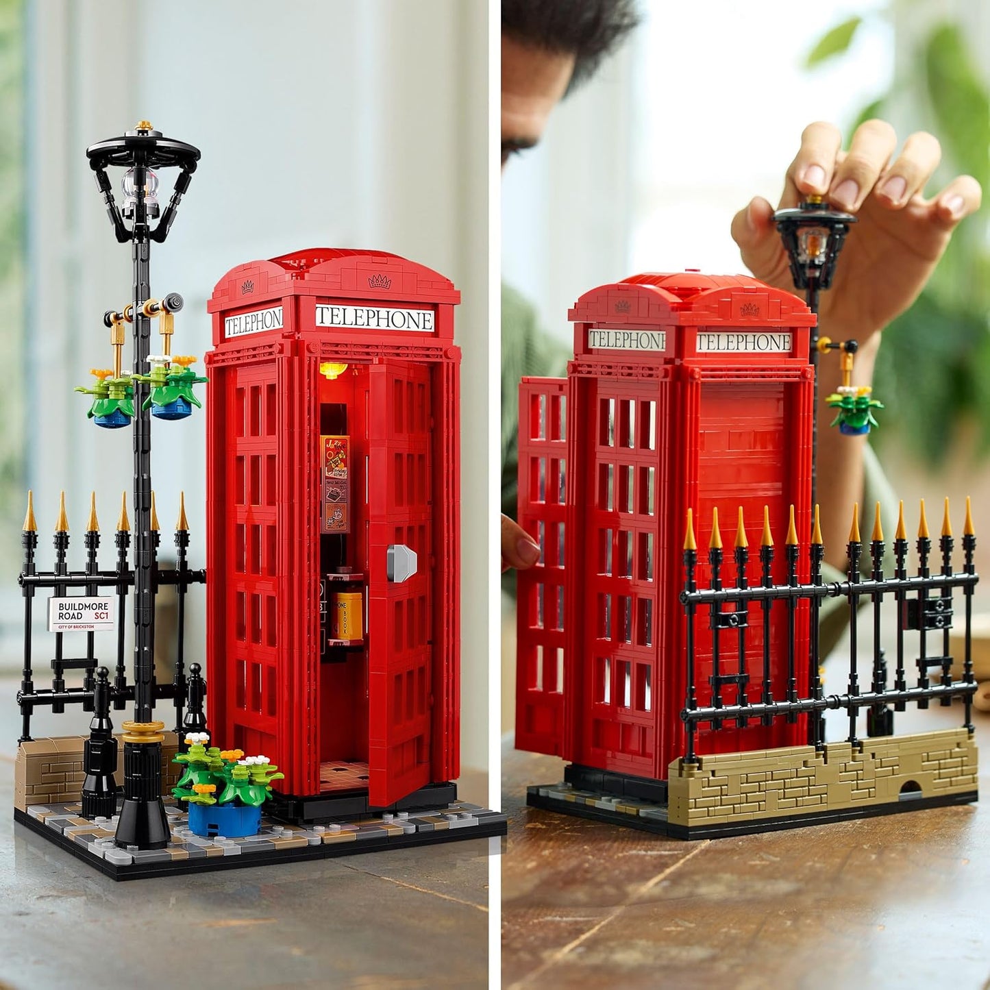 Lego 21347 Idea London Red Public Phone Toy Toy Present Block