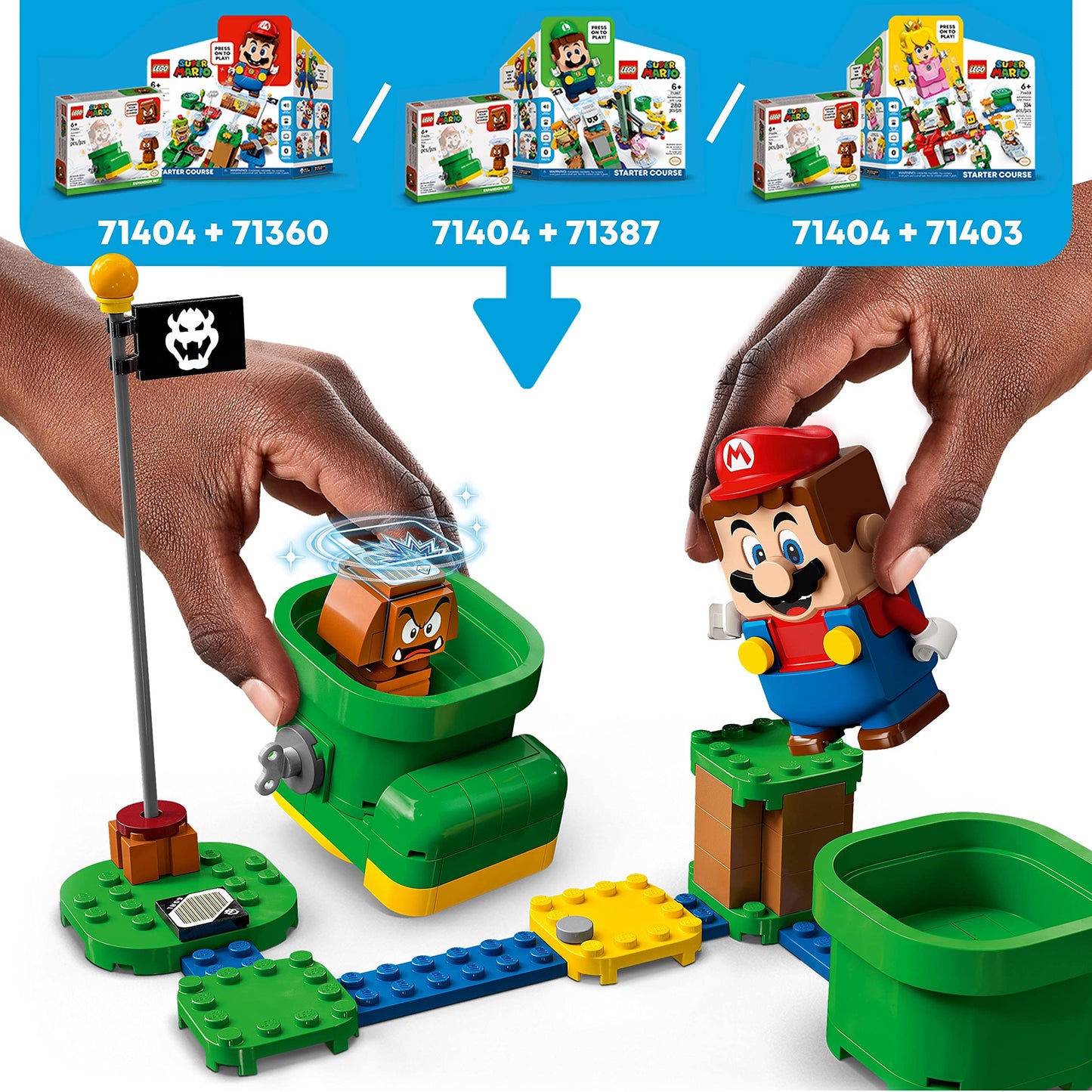 LEGO® Super Mario™ Goomba’s Shoe Expansion Set 71404 Building Kit; Collectible Toy Playset for Kids Aged 6