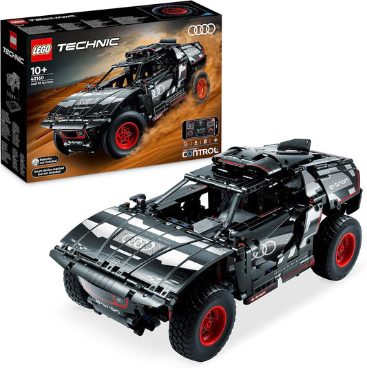 Lego Technic Audi RS Q e-tron 42160 Advanced Building Kit for Kids Ages 10 and Up, This Remote Controlled Car Toy Features App-Controlled Steering and Makes a Great Gift for Kids Who Love Engineering