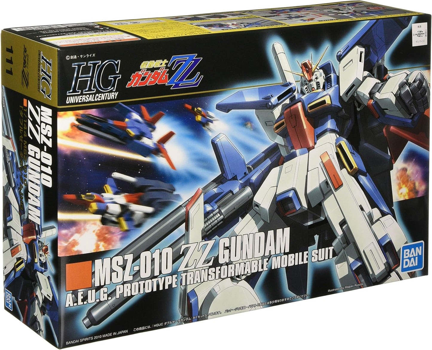 Bandai Hobby - ZZ Gundam - #111 ZZ Gundam, Bandai Spirits Hobby HGUC 1/144 Model Kit