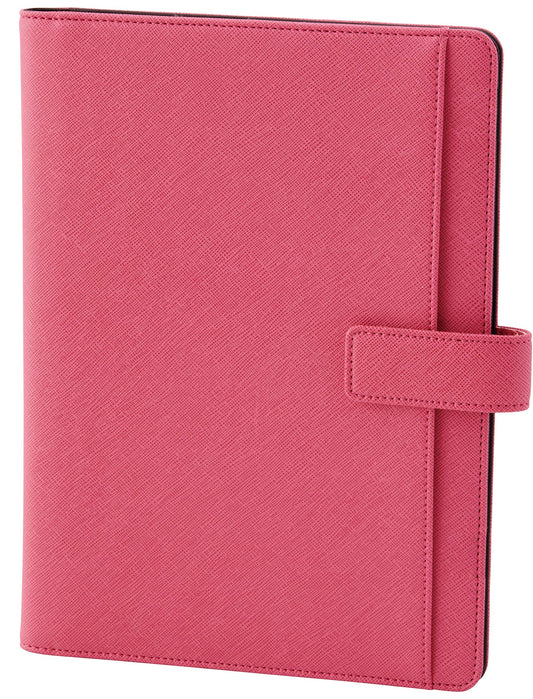 RaymayFujii CN255P Notebook Cover, B5, Multi-Cover Notebook with Belt, Pink