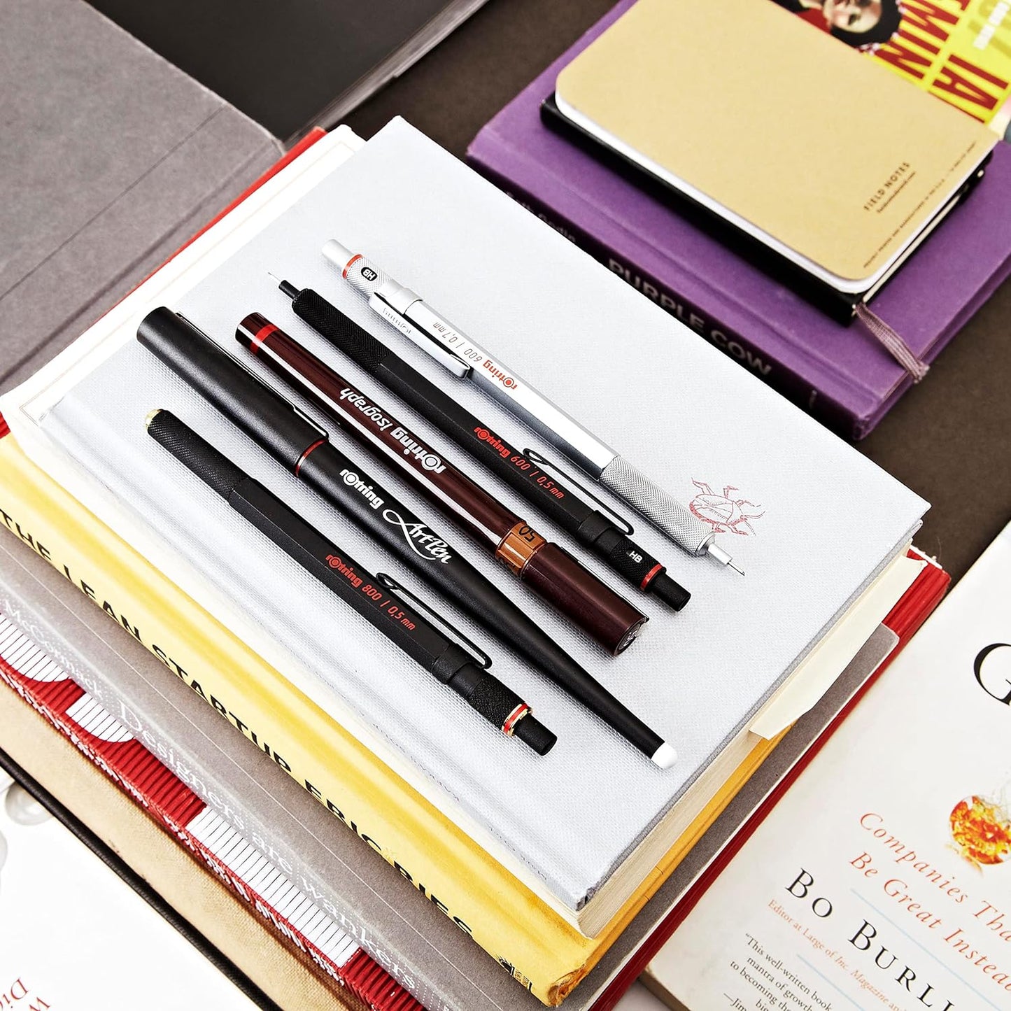 Rotring 600 Mechanical Pencil 0.5 mm, Blue Full-Metal Pencil Body, Hexagonal Drafting Pencil, Stocking Stuffer, Holiday Gifts for College Students, Christmas Gifts for Teachers