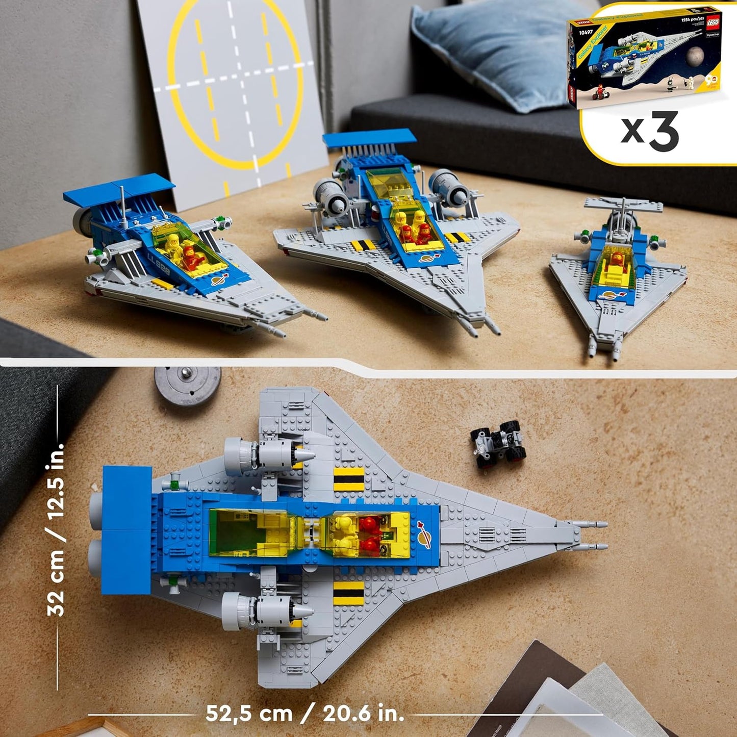 Lego Galaxy Exploration Team Birthday Present 10497 Toy Block Present Universe Airplane Boys Girls Adult