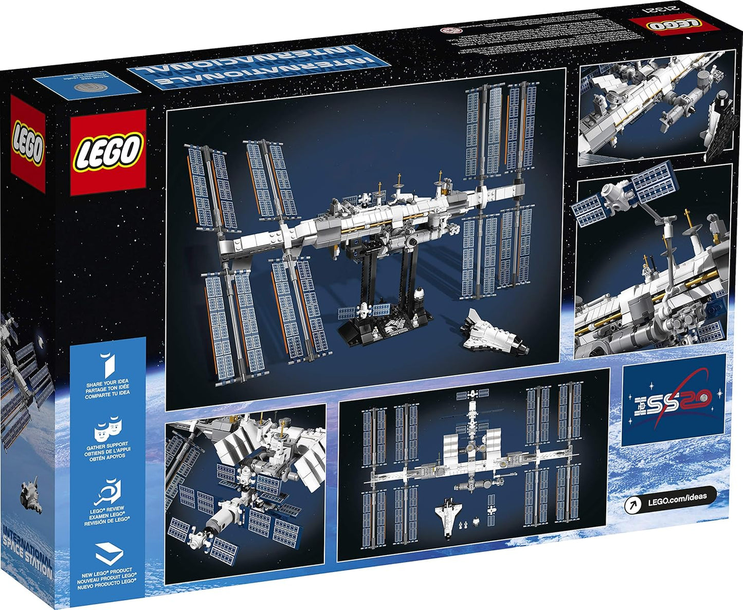 Lego Ideas International Space Station 21321 Toy Blocks, Present, Universe, Boys, Girls, Ages 16 and Up