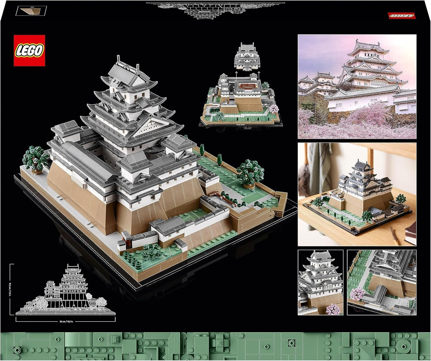LEGO 21060 Architecture Himeji Castle, Adult Block Set to Build Castle Model, Gift Idea for Architect and Japanese Culture Fan, Includes Cherry Trees to Build