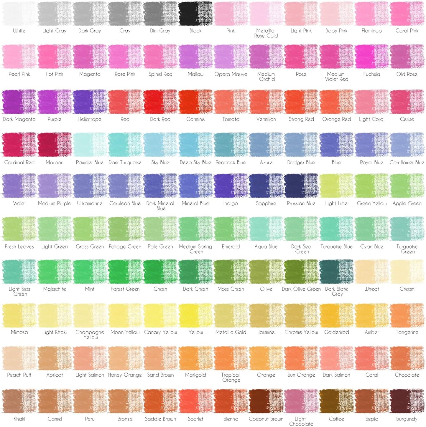 Zenacolor 120 Watercolor Pencils, Numbered, with Brush and Case - Watercolor Pencils Set - 120 Professional, Soluble, Different Color Pencils