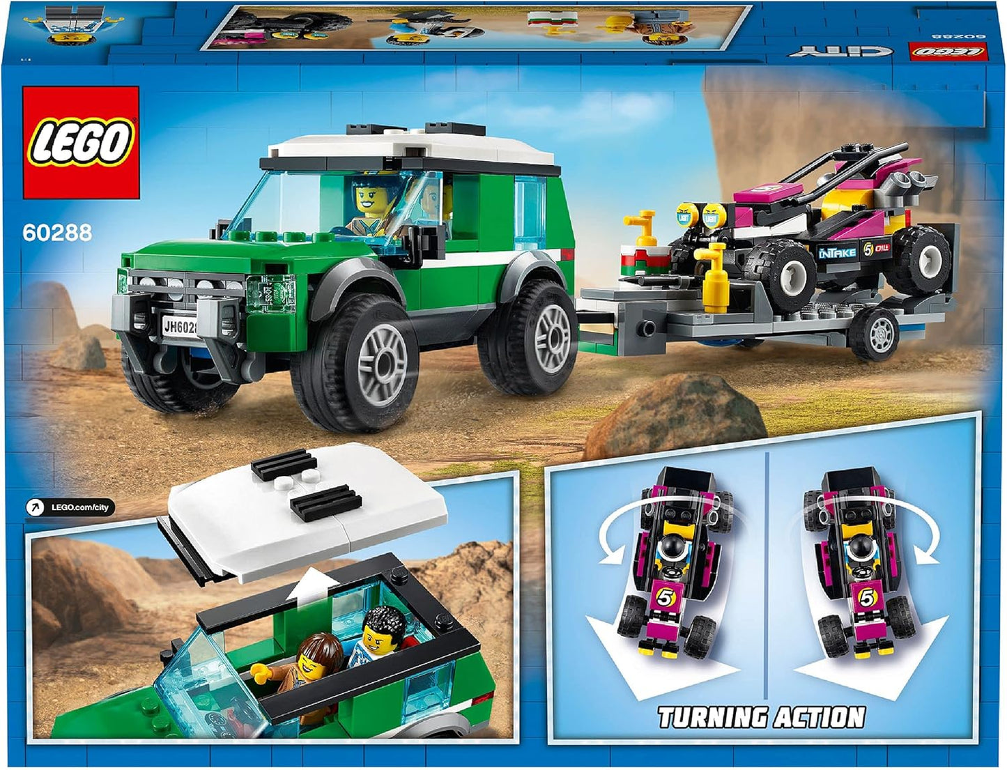 LEGO 60288 City Great Vehicles Race Buggy Transporter