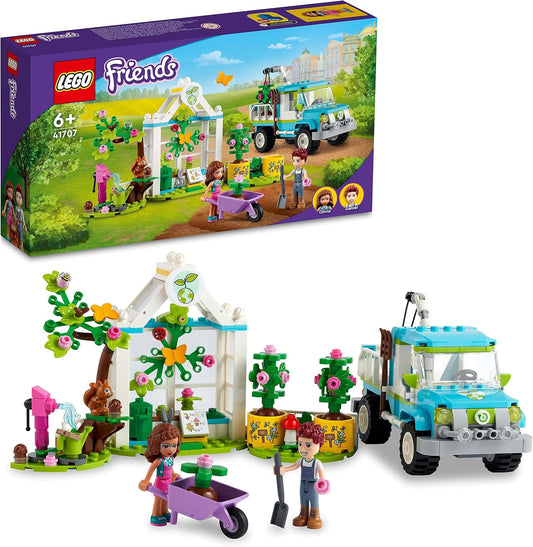 LEGO 41707 Friends The Tree Planter Truck Car Construction Toy with Animal Figurines, Gardening for Girls and Boys Aged 6+