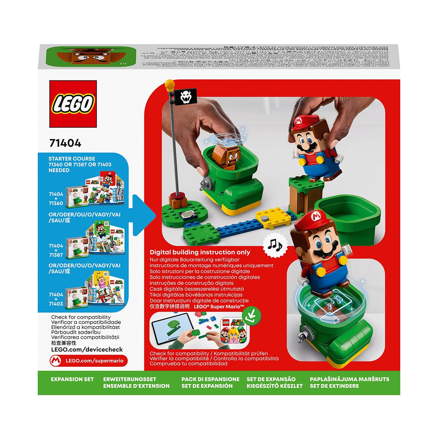 LEGO® Super Mario™ Goomba’s Shoe Expansion Set 71404 Building Kit; Collectible Toy Playset for Kids Aged 6