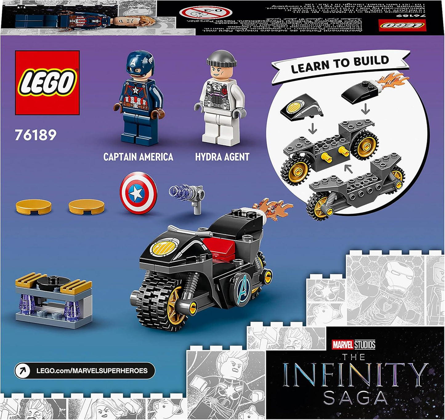 LEGO 76189 Super Heroes Captain America vs. Hydra