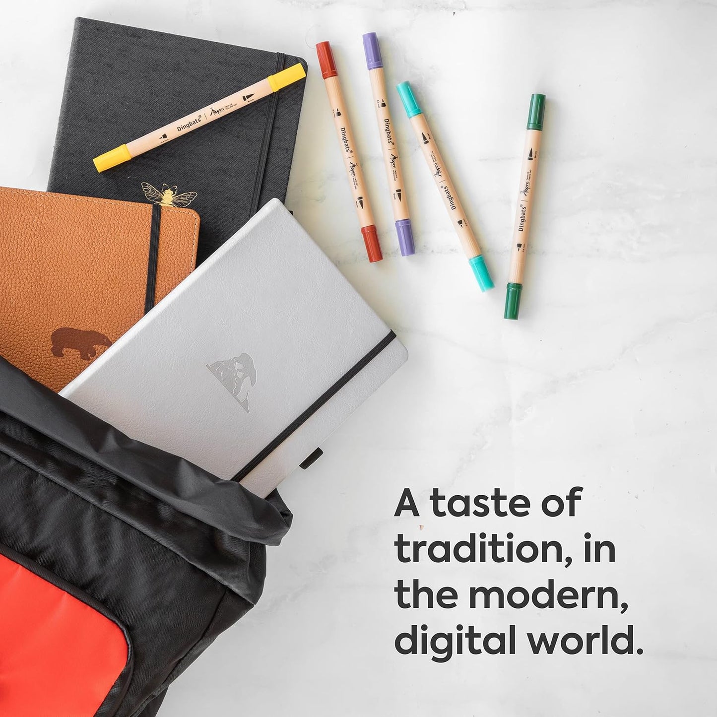 Dingbats - Earth Dotted A5 Medium Notebook, Glicine Arctic - Hardcover - Cream 100gsm Ink-Proof Paper - Numbered Pages, Index & Key Pages