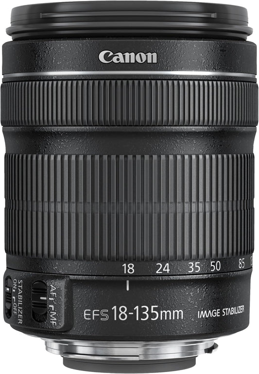 Canon EF-S 18-135mm f/3.5-5.6 is STM Lens in White Box, with 1-Year Canon USA Warranty