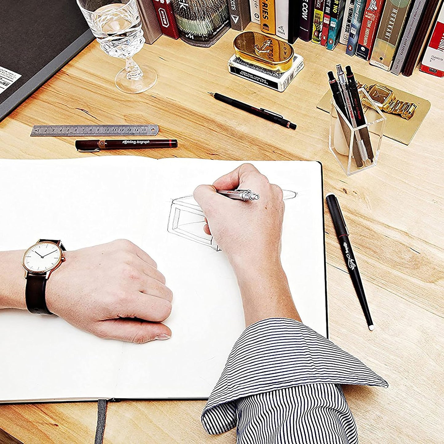 Rotring Rapid Pro Mechanical Pencil, 0.7 mm, Silver