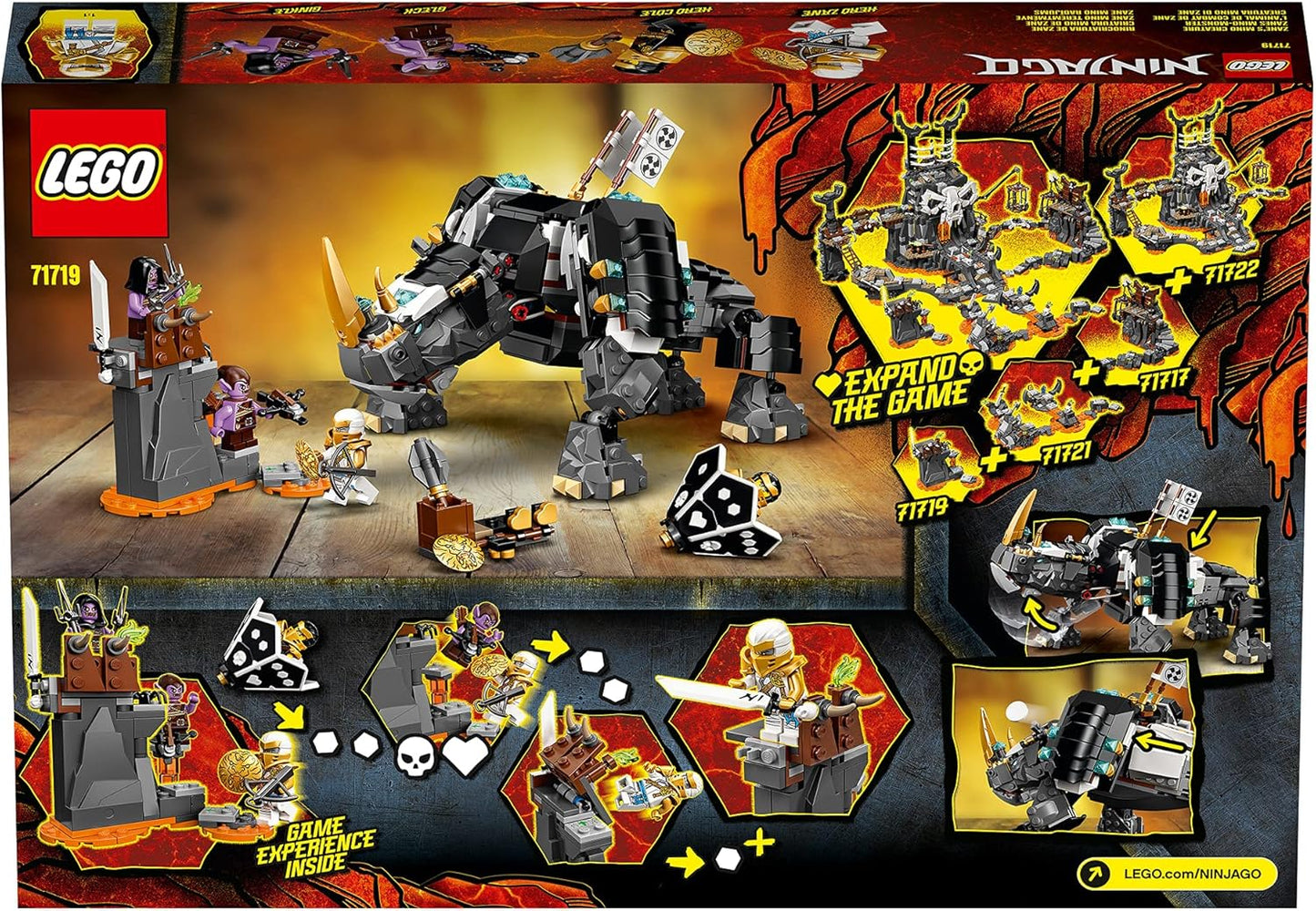 Ninjago Lego 71719 Zane's Mino Creature 2in1 Building Set & Board Game