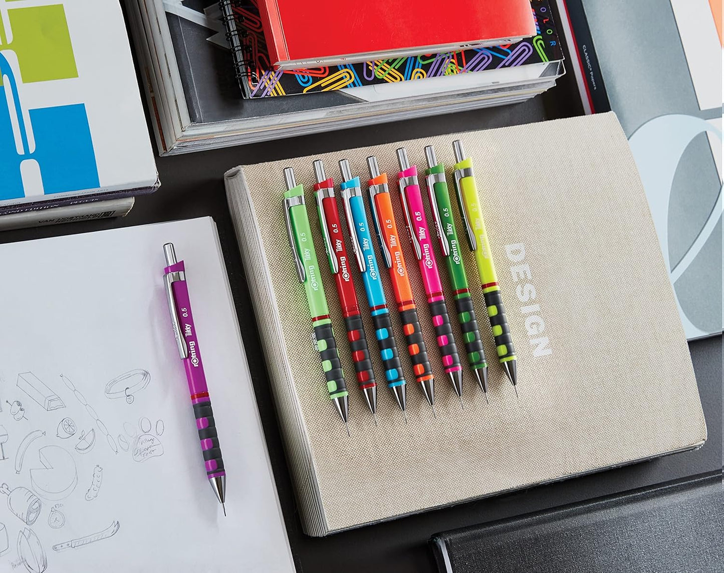 rOtring Mechanical Pencil Tikky, Red, 0.5mm (S0770540)