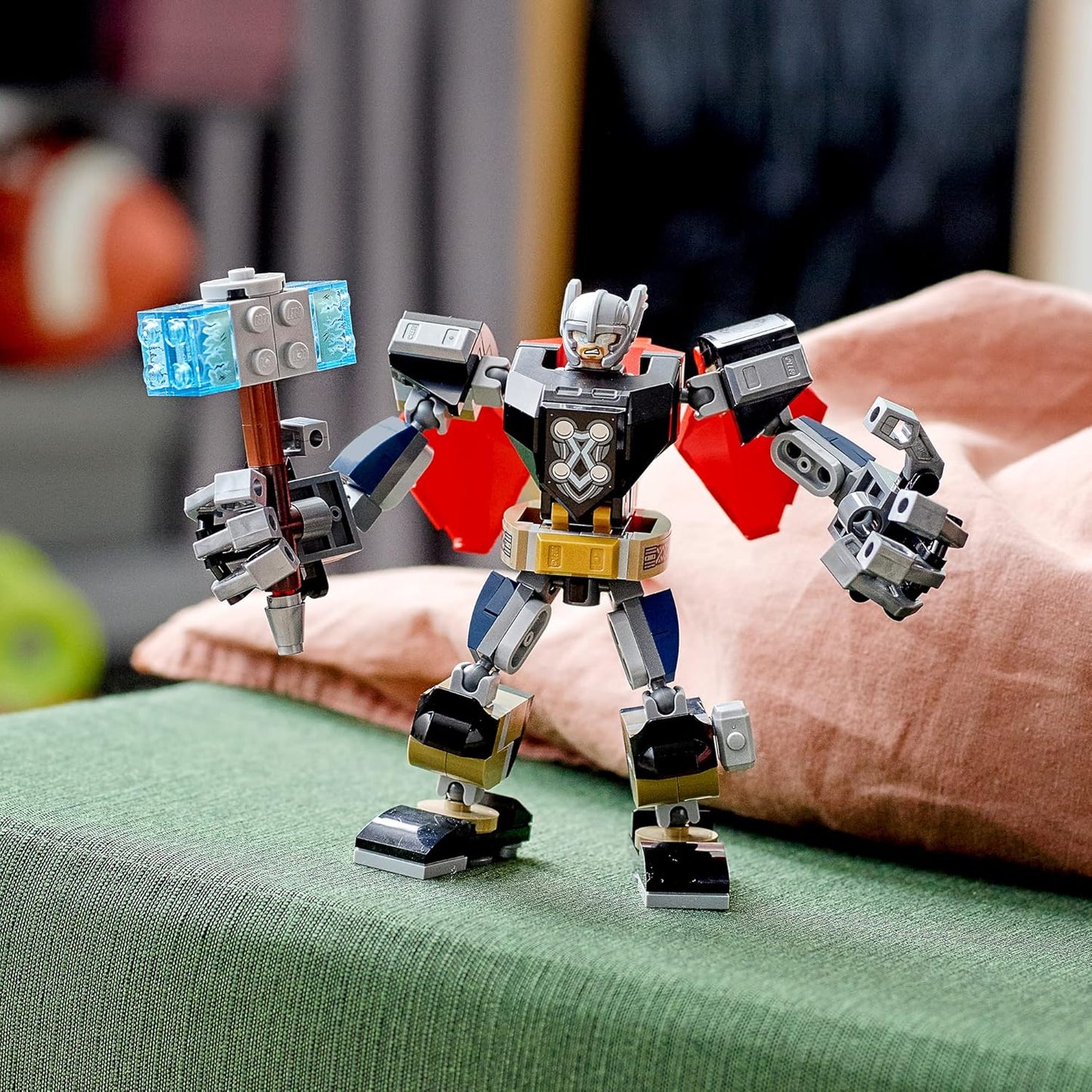 LEGO 76169 Super Heroes Marvel Avengers Thor Mech Armour Set, Action Figure Toy with Thor Minifigure