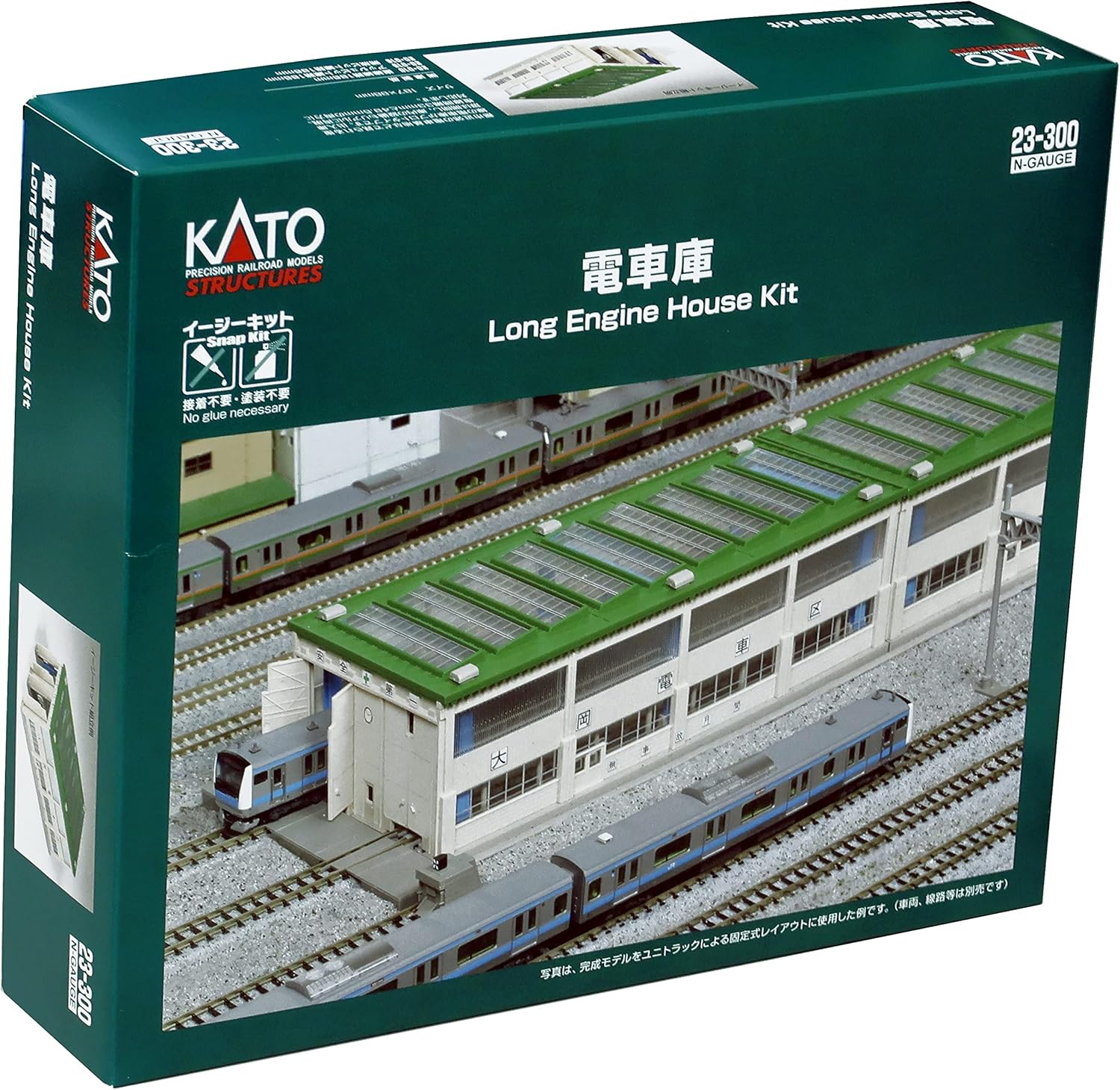 Kato N Scale Long Engine House Model Building Kit for Railway Layouts