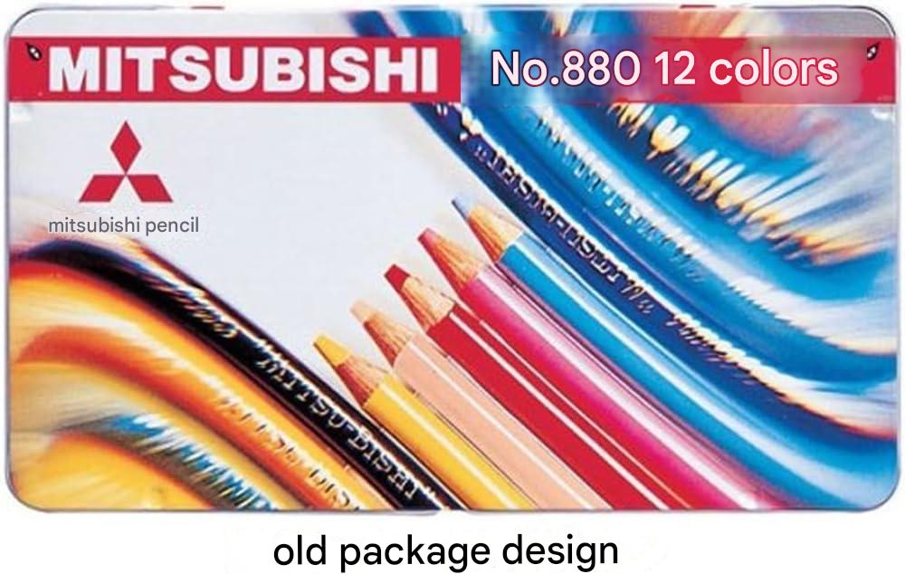 Mitsubishi Pencil K88012CP Colored Pencils, 880, 12 Colors