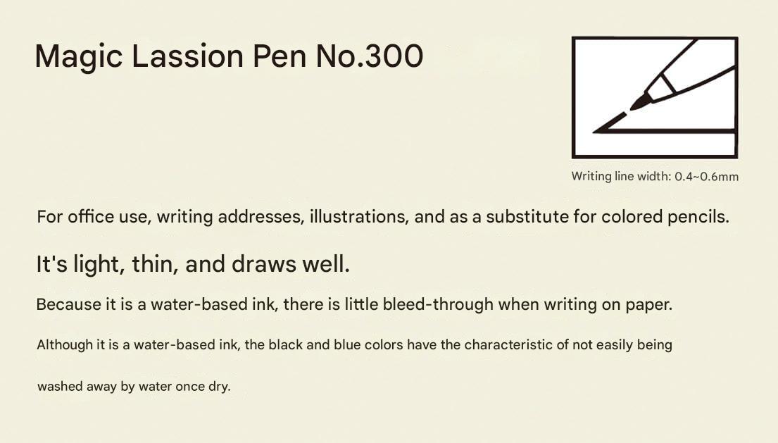 Magic DPM300 Water-Based Pen Lassion Pen No.300 Display Set