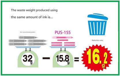 Mitsubishi Propus Highlighter Set – Cartridge Type, 6 Colors (PUS1556C)