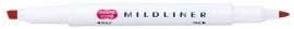 ZEBRA MILD LINER [Mild Red] x 10 pieces (Japan Import)
