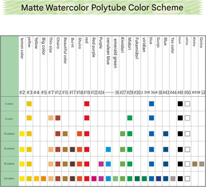 Sakura Cray - Pas Watercolor Paint Tubes