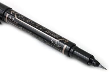 ZEBRA Mackee Care Double-Sided Marker Pen - Extra Fine Point - Black