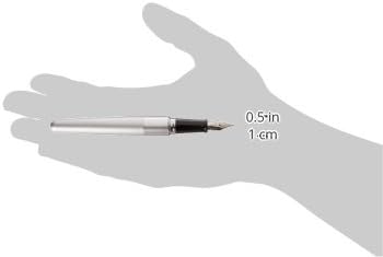 PILOT Cocoon Fountain Pen Medium Nib Silver Body (FCO-3SR-S-M), alternate view