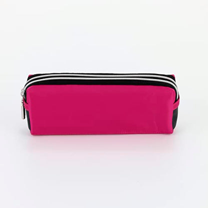 Raymay Fujii FY279P Pencil Case, Double Zipper, Large, Pink
