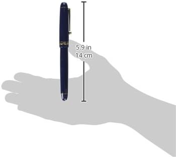 PILOT Fontain Pen Custom 74, B-Nib, Dark Blue Body (FKK-1000R-DL-B)