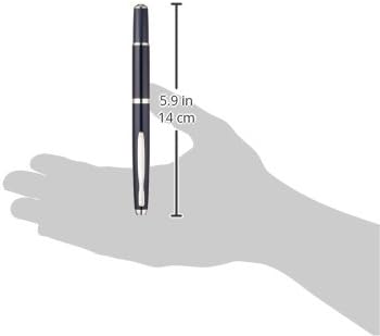 PILOT Fountain Pen Capless Fermo, Dark Blue Body, M-Nib