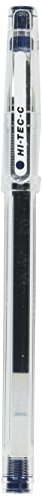 Pilot Gel Ballpoint Pen, Hi-Tec-C 03, Extra Fine, Blue Black (LH-20C3-BB)