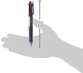 ZEBRA Clip-On G Series 3 Color Ballpoint Multi Pen, 0.7 mm, Black Body (B3A3-BK)