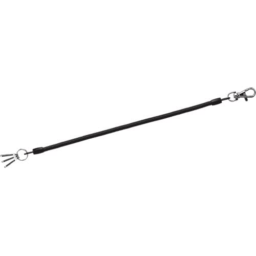 RayMay GLK253B Coil Keychain 19.7 inches (50 cm), Black