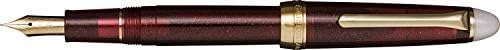 Sailor 11-0558-202 Fountain Pen, Four Seasons Weave, Moon and Night Water, Fine Point close up nib