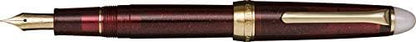 Sailor 11-0558-202 Fountain Pen, Four Seasons Weave, Moon and Night Water, Fine Point close up nib