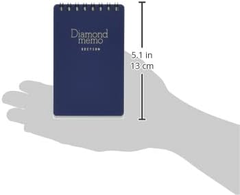 DESIGNPHIL Midori 11732006 Diamond Memo, Medium, Grid Ruled, Blue, Set of 10