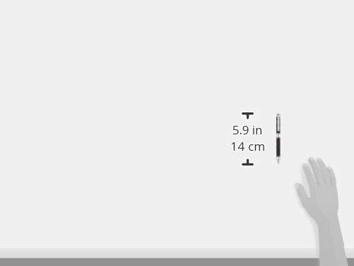 PLATINUM Double 3 Action - 2 Color 0.7 mm Ballpoint Multi Pen 0.5 mm Pencil - Black Body - Cow Leather Wrapped (MWBL3000#1)