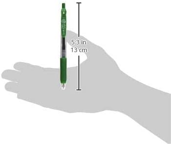 ZEBRA Sarasa Clip 0.5 mm Gel Pink Pen, Viridian (JJ15-VIR)