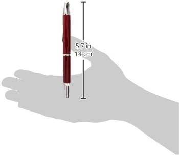 PILOT Fountain Pen Capless Decimo, Red Body, B-Nib (FCT-15SR-R-B) front view